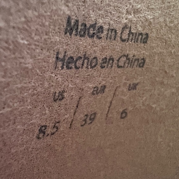 Aldo Peep Toe Faux Caramel Suede Ankle 3.5" High Stiletto Booties Size 8.5 - Picture 8 of 8